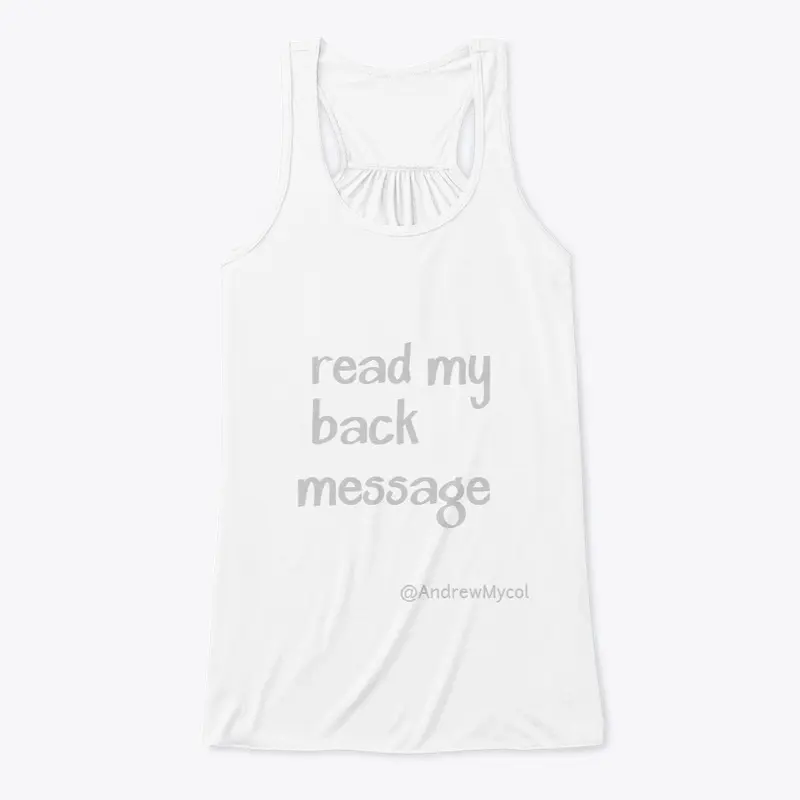 Read My Back Message