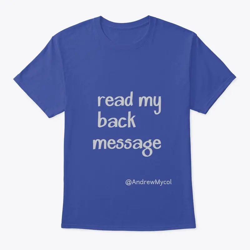 Read My Back Message